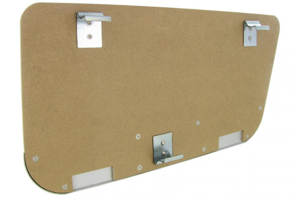 Verkleidung für hintere Sitzbank Seitenabdeckung Klapptüren – VW Bus T1 (Samba / Deluxe) 8.63-7.67 Aluminiumblende 221883891
